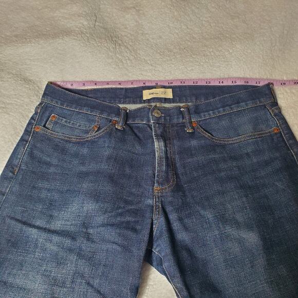 GAP 1969 Men's Slim Dark Wash Straight Boot Cut Jeans W 34 X 30 L - Picture 10 of 12